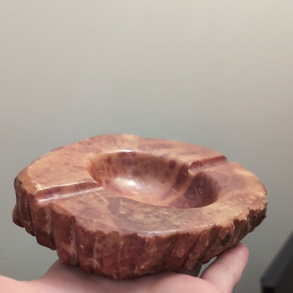 Vintage MCM Alabaster Ash Tray "Made In Italy" - Picture 1 of 7